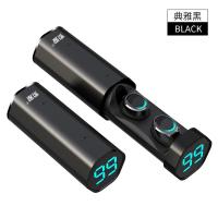 极控者(TiMER)索爱 T2蓝牙耳机真无线双耳迷你隐形运动跑步小型耳塞超长待机5.0入耳式开车适用苹 典雅黑 官方标配