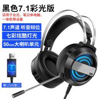 极控者(TiMER)渥赢Q9电脑耳机头戴式耳麦电竞游戏吃鸡台式机笔记本带麦克风 黑色[7.1声道USB声卡版] 官方标配