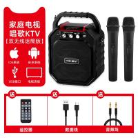 极控者(TiMER)家庭KTV无线蓝牙话筒音响一体连电视机K歌麦克风家用手机 黑色[双无线话筒]+K歌消除原唱 官方标配