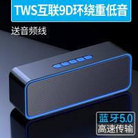 极控者(TiMER)双喇叭户外大音量无线蓝牙音箱3 蓝色[蓝牙5.0]支持TWS互联-9D环绕重低音+送音频线 官方标配