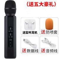 极控者(TiMER)话筒音响一体手机k歌美声无线蓝牙家用电视全民K歌儿童唱歌神器扩音器全能声 黑色 麦克风+16G内存卡