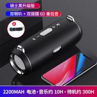 极控者(TiMER)德国巨炮无线双喇叭双振膜超大声重低音蓝牙音响便携迷你户外广场舞手机电脑 骑士黑+32G优盘 官方标配