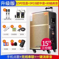 极控者(TiMER)山水SG3音响音箱户外广场舞音响大功率 15寸升级版三分频消原唱音响+双无线金属U段话筒+U段K歌双
