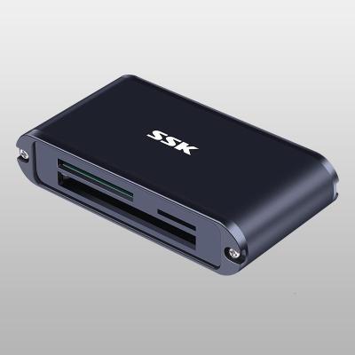 极控者(TiMER)SSK飚王usb3.0高速多合一多功能读卡器小型迷你CF/ 黑色(金属)SCRM630 USB3.0