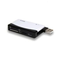 极控者(TiMER)SSK飚王USB2.0高速多合一多功能读卡器TF SD CF卡多合一读卡器0 黑+白色 USB2.0