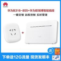 极控者(TiMER)华为4G无线路由器2 华为B316-855+华为欧瑞博插座(智能定时开启WiFi) 合家享-悠享年包