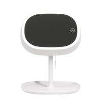 稚优泉(CHIOTURE)MUID化妆镜带灯补光台式led充电桌面台灯收纳折叠 2代乳白色[无极调光镜灯+无极调光台灯]