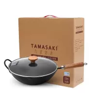 (Vitamer)TAMASAKI 正品日本极铁炒锅 无涂层不粘锅家用炒菜锅具 33cm