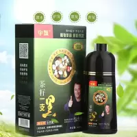 科威龙(KEWLON)茶籽油一支黑染发剂 清水白发转黑发植物洗发 染发剂一洗黑染发膏 黑色 茶籽一支黑650ML