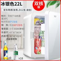 极控者(TiMER)先科小冰箱迷你小型手提家用学生宿舍出租房化妆品单人车载小冰 22L-Plus升级款-冰银色增强版双核