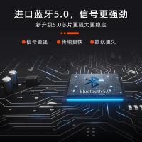 极控者TiMER华夏九州大电量蓝牙耳机挂脖式超长续航待机无线运动双耳跑步颈挂 绅士黑升级版[58小时连续听歌] 官方标配