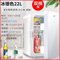 极控者TiMER先科小冰箱迷你小型手提家用学生宿舍出租房化妆品单人车载小冰箱 22L-Plus升级款-冰银色增强版双核