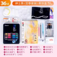 启尚QISHANG固体水彩颜料套装乔尔乔内36色工具美 36色黑铁盒-至尊版51件套 [收藏加购送5重礼][套餐更划算]