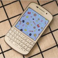 启尚QISHANGBlackBerry/黑莓 KEY2 Q10 电信三网全键盘学生可爱戒网瘾手 金色 16GB套餐二美国