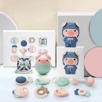 启尚QISHANG贝易儿童故事机宝宝幼儿早教机智能机器人儿歌播放器婴儿玩具 组合礼包:皇家蓝+摇铃大礼盒