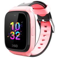 启尚QISHANG360儿童电话手表SE5中小学生男女孩插卡GPS定位防水 7X移动联通4G-粉色 标配+充电器表带吊坠