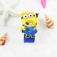 启尚QISHANG儿童玩具手表男孩卡通绿水龟鲨女孩幼儿3岁拍拍表啪啪圈电子表 柠檬黄小黄人