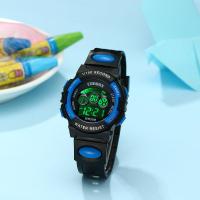 启尚QISHANG儿童防水表女孩防摔中小学生男孩潮流青少年夜光男童女童电子手表 F208蓝色小号 默认套餐类型