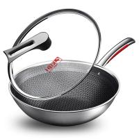 【备注需要的颜色型号】德国康巴赫第三代不粘锅家用炒锅316L不锈钢32cm电磁炉燃气通用