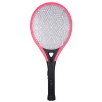 电灭蚊拍充电式家用安全耐用LED灯灭蚊神器不电人强力灭蚊苍蝇 玫红色直冲式不带赠品