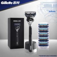 稚优泉CHIOTURE引力盒锋隐致顺剃须非吉利手动非电动剃须刀刮胡刀含磁力刀座 锋隐致顺1刀架6刀头特别版引力盒（黑色）