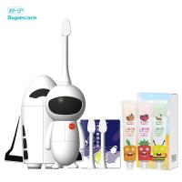 稚优泉CHIOTURE【烈儿推荐】舒宁儿童宇航员非充电软毛自动电动牙刷2- 宇航员太空船（3头）D1902+儿童牙膏1盒