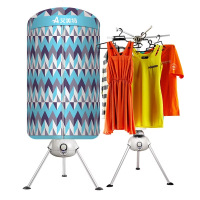 艾美特烘干机家用速干衣哄干衣服可折叠小型圆筒宝宝干衣机风干机 青色