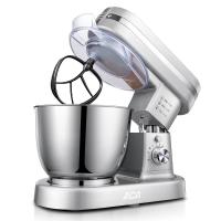 [精选]ACA北美电器 厨师机家用商用多功能全自动和面机搅拌揉面机料理机 灰色