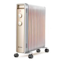 [精选]艾美特(AIRMATE)油汀取暖器家用一体多用智能恒温节能省电电暖器13片暖风机电暖气小太阳立体升温 金色