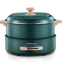 [精选]荣事达5L电火锅鸳鸯家用多功能分体式大容量炒锅炒菜煮饭一体烤锅