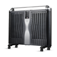 [精选]艾美特 取暖器家用快热炉电暖器节能电暖气立式暖风机防水省电烤火 黑色