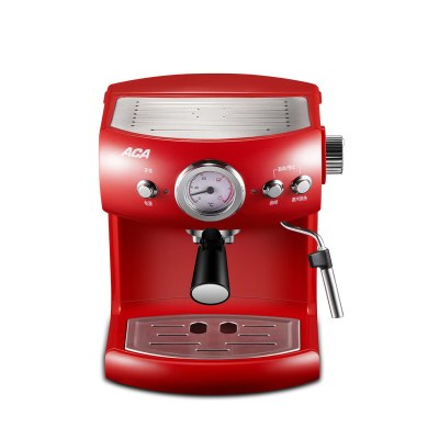 ACA/北美电器 意式咖啡机15帕泵高压半自动花式奶泡家用商用E15D