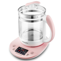 荣事达养生壶全自动家用多功能黑茶煮茶器迷你办公室mini小型花茶 淡粉（带网）