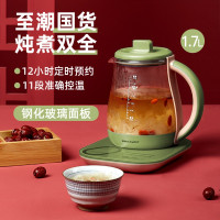 荣事达养生壶家用煮茶器全自动玻璃多功能养身电花茶壶办公室小型 绿色单机款