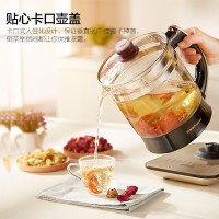 荣事达(Royalstar)养生壶多功能电水壶电热水壶茶壶玻璃水壶烧水壶煮茶壶2L YSH20K 2升经典黑金款