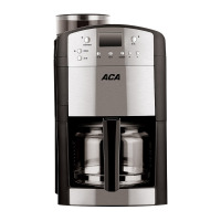 ACA/北美电器M125A咖啡机家用全自动磨豆商用一体机美式咖啡机 黑色