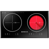 志高(CHIGO)电磁炉嵌入式双灶电陶炉家用电池炉电子炉双头3500w大功率镶嵌式多功能灶 小尺寸款 一电一陶