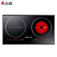 志高(CHIGO)电磁炉双炉 家用节能电磁灶嵌入式双头电陶炉电池炉双灶 台式镶嵌式电炉一电一陶 34D6