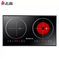 志高(CHIGO)电磁炉双炉 家用节能电磁灶嵌入式双头电陶炉电池炉双灶 台式镶嵌式电炉一电一陶 34D6