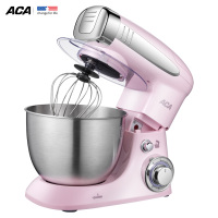 ACA/北美电器DA600厨师机家用多功能和面搅拌全自动鲜奶机4L ASM-DA600粉色