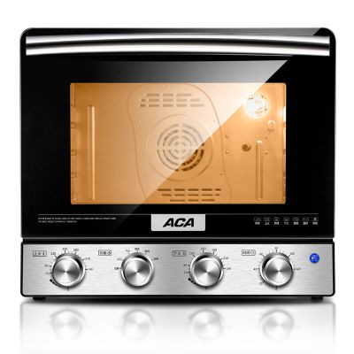 ACA/北美电器电烤箱家用烘焙多功能全自动小型烤箱38升 黑色