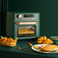 ACA北美电器空气炸烤箱家用电子式多功能低脂肪18L一体机EAF18A 复古绿色