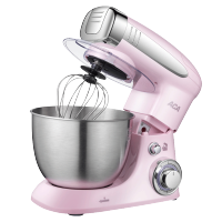 ACA北美电器厨师机和面机揉面机家用小型4L搅拌烘焙DA600 粉色 8L