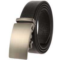 【EHOODI】头层真皮男皮带自动扣腰带男牛皮 韩版老中青年休闲商务皮带男潮裤带头层牛皮广州扣头BTM10115