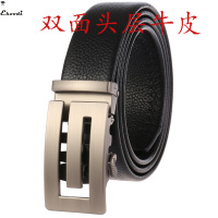 [EHOODI]皮带男头层真皮男士自动扣腰带男牛皮 韩版老中青年休闲男皮带裤带BTM10108