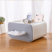 北欧纸巾盒 家用客厅创意遥控器茶几收纳盒 多功能创意纸抽盒