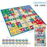 飞行棋地毯大富翁爱情公寓地毯式飞行棋儿童大号小学生幼儿园地垫 B款单面飞行棋0.9*0.9米