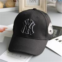 儿童帽子春秋宝宝帽子男童嘻哈弯檐棒球帽女宝宝夏天防嗮鸭舌帽子 黑色(双影NY) 成人款(10岁以上)55-59cm