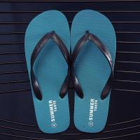 凉鞋男士拖鞋男夏人字拖男防滑凉拖鞋男潮流社会小伙沙滩鞋男托鞋 青春潮流-(湖水绿) S码-建议-(40-41脚穿)