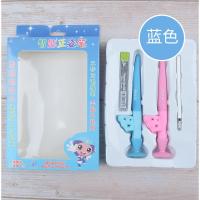 小学生多功能坐姿矫正器儿童自动铅笔写不断自动铅笔 中性笔礼盒装正资笔 适用3-15岁正资护眼笔 正姿笔[优姿小包装]蓝色